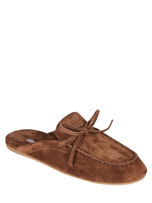 Suede clogs MIU MIU | 5R604E054F0324